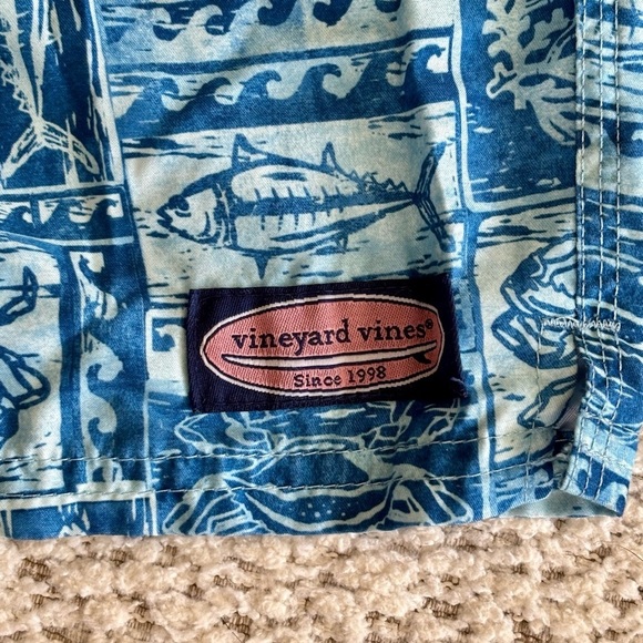 Vineyard Vines, Boys' Printed Chappy Swim Trunks, Size 16 - Picture 2 of 6